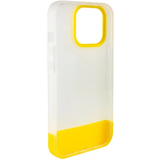Чохол Epik TPU+PC Bichromatic для Apple iPhone 13 Pro 6.1 Matte/Yellow - фото 3