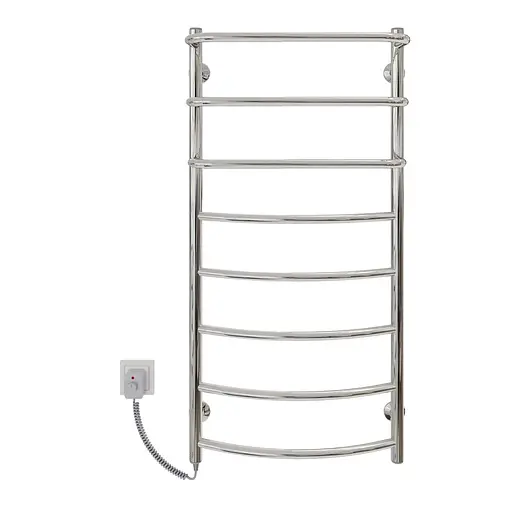 Електрична Сушарка для рушників Kosser Каскад Дуга 1000x500/8 EL регла. ДКД04ЕL, Хром, Ліве - фото 2