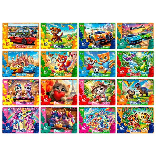 Пазли Danko Toys, 60 елементів, Mx60-11 (В асортименті) - фото 10