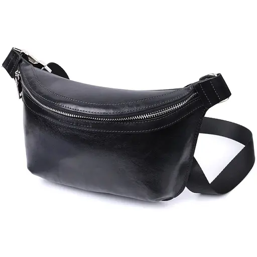 Кожаная бананка Grande Pelle унисекс 25х15х4.5 см sum0026992 - фото 1