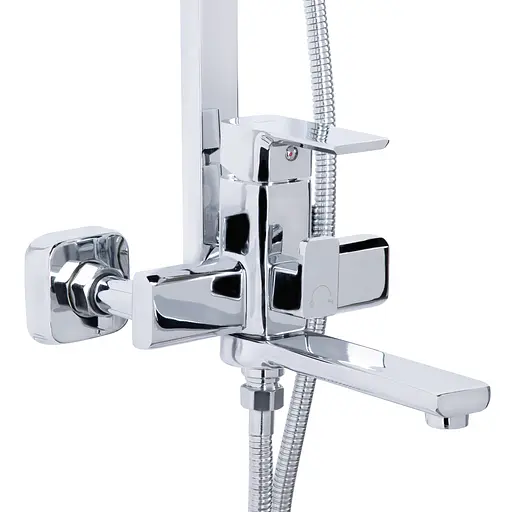 Душова система універсальна Lidz Dozorca 1030 на три споживача (з виливом) (k35) LDDOZ1030CRM45407 Chrome, Хром - фото 3