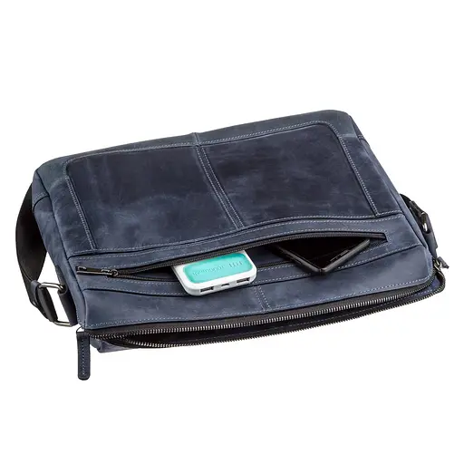 Чоловіча шкіряна сумка для ноутбука SHVIGEL 35х26х6 см sum0012890 - фото 4