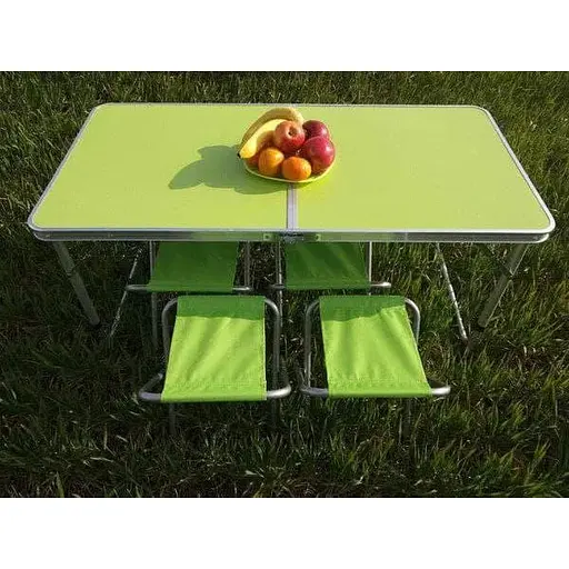 Розкладний стіл UKC для пікніка та 4 стільці - фото 7