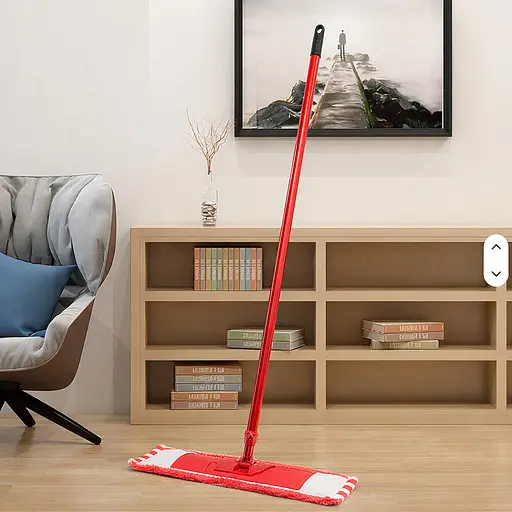 Плоская швабра с микрофибровой насадкой для мытья пола Красный 88130 - фото 5