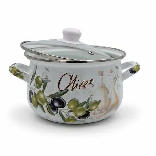 Набор кастрюль Verona эмалированные с крышками 1.6 л, 2.3 л, 3 л (VR-0004-03) - фото 6