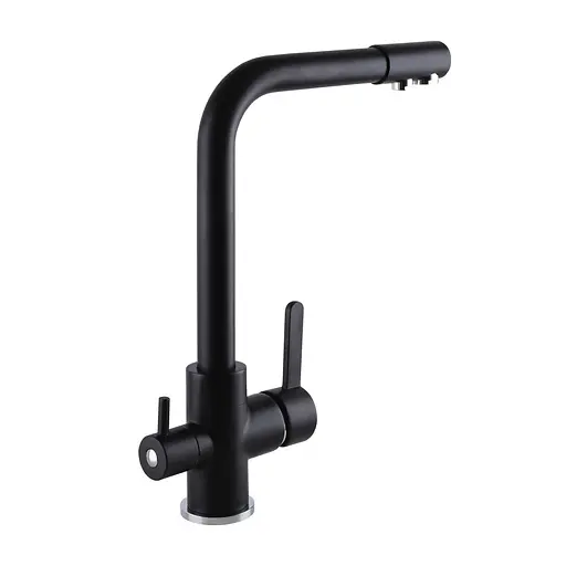 Змішувач для кухні під осмос Globus Lux GLLR-0444-10-BB Чорний матовий - фото 5