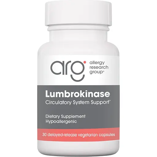 Ламброкиназа Allergy Research Group Lumbrokinase 60 капсул с энтеросолюбильным покрытием (ALG-76140)