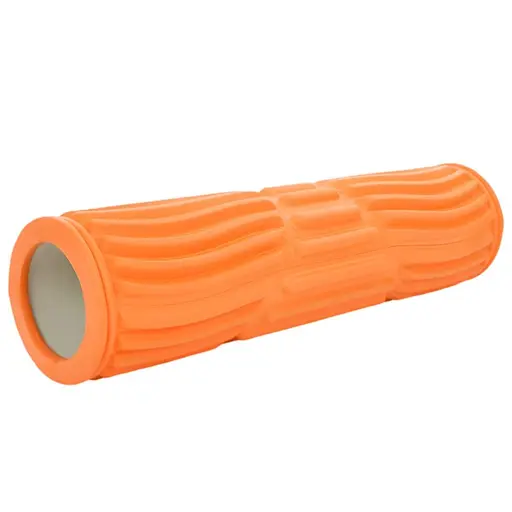 Массажный рельефный ролик MS 3702-1 EVA для йоги и фитнеса оранжевый