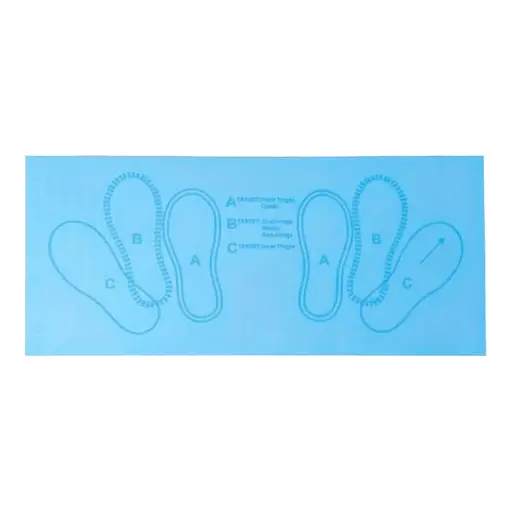 Йогамат для фитнеса/приседаний, антискользящий, TPE, 35x79 см, толщина 6 мм, 35x8x8 см