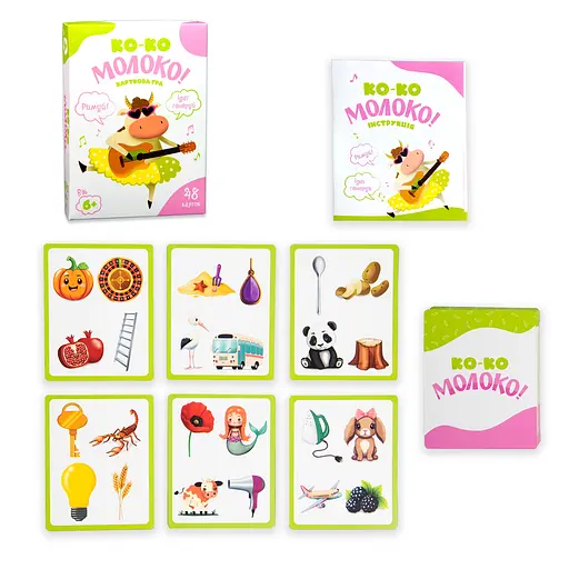 Карткова гра Strateg Коко-Молоко розважальна українською мовою (30386) - фото 2