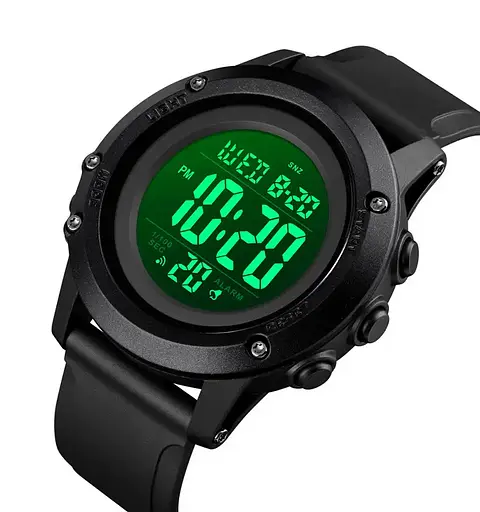 Мужские наручные часы Skmei 1506 Черный с белым - фото 2