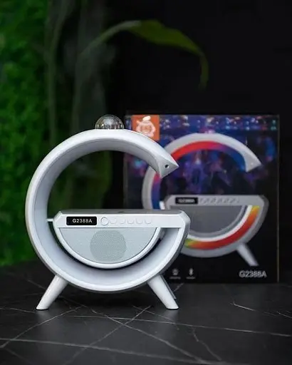 Музыкальный ночник RGB G2388A настольная аккумуляторная лампа с колонкой Bluetooth 15 Вт - фото 4