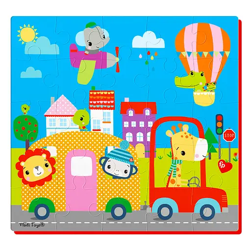 Мягкие пазлы Город Vladi Toys VT1109-05, 25 эл - фото 2