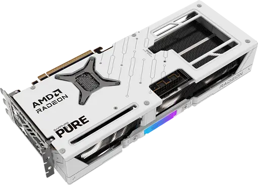 Видеокарта AMD Radeon RX 9070 16GB Sapphire PURE GAMING OC White (11349-02-20G) - фото 3