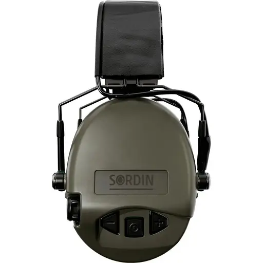 Активные наушники Sordin Supreme MIL AUX Slim с верхним держателем зеленые - фото 4