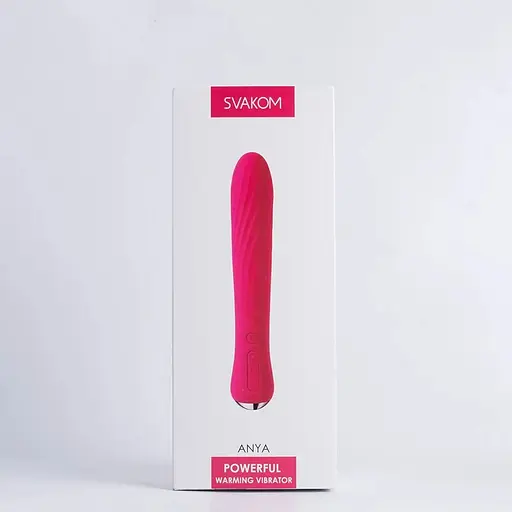 Вибратор с подогревом Svakom Anya Plum Red - фото 7