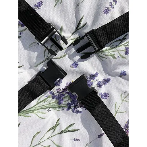 Водовідштовхувальна подушка для стільця з 3D-принтом Лаванда 40х40 см фіолетова 6 шт. - фото 7