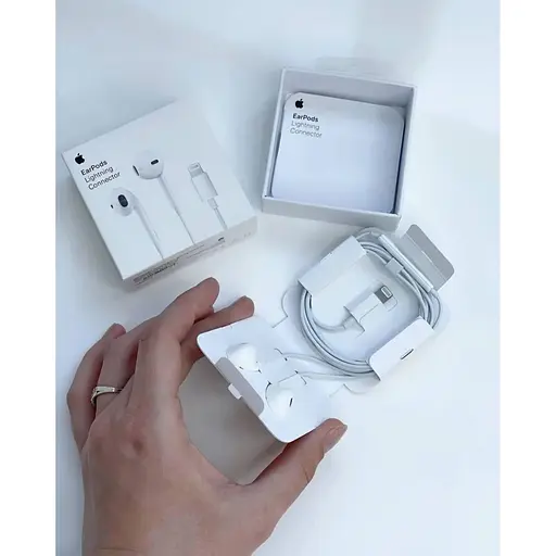 Наушники IPhone 8 11 EarPods С Коннектором Lightning (MNHF2ZM/A) - фото 2