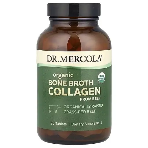 Органічний колаген із яловичини Dr. Mercola Organic Bone Broth Collagen from Beef 90 таблеток