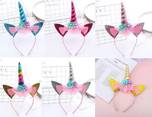 Обруч Єдиноріг K7913 26см (6922012079130) Сріблястий - фото 2