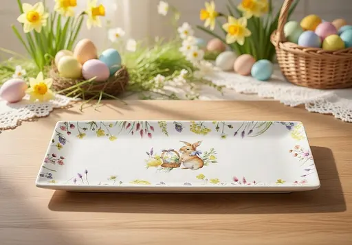 Блюдо порцелянове BonaDi Easter Melody 35х14 см (K240) - фото 3