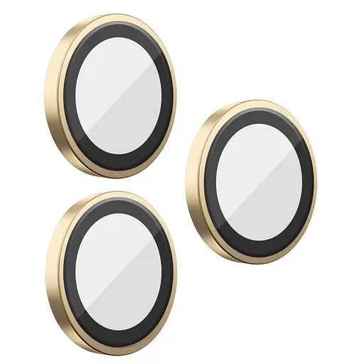 Захисне скло BlueO Metal на камеру для Apple iPhone 16 Pro/16 Pro Max/15 Pro/15 Pro Max Золотий/Gold Titanium