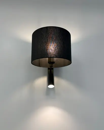 Бра, настінний світильник Nowodvorski 11521 Lusso E27|GU10 (R35) 10W|10W IP20 чорний - фото 5