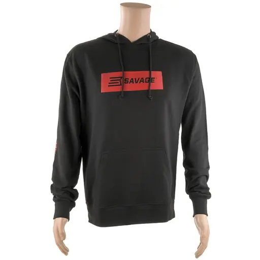 Реглан Savage Long sleeve hooded T-Shirt 2XL с капюшоном ц:черный