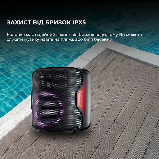 Портативна акустика Sharp PS-921(BK) - фото 3