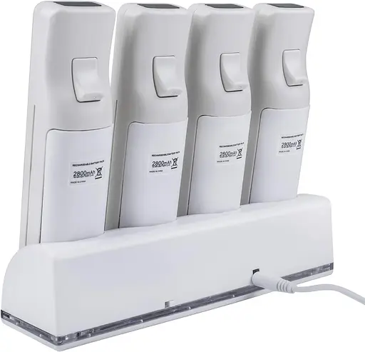 Аккумуляторная батарея для пульта дистанционного управления Wii TechKen 4 Pack, 4 батареи емкостью 2800 мАч - фото 2