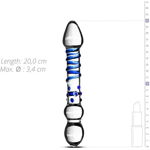Скляний дилдо Gildo Glass Dildo No. 21 - фото 4