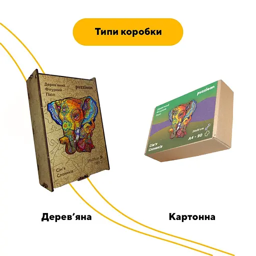 Пазл деревяний Сімя Слоників, А3, Картонна коробка 200 елементів - фото 4