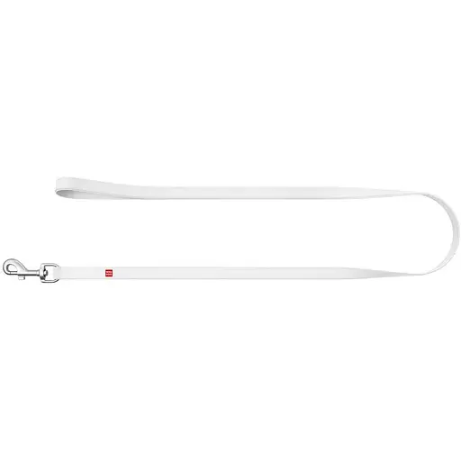 Повідець для собак Waudog Design шкіряний, S-M білий - фото 2