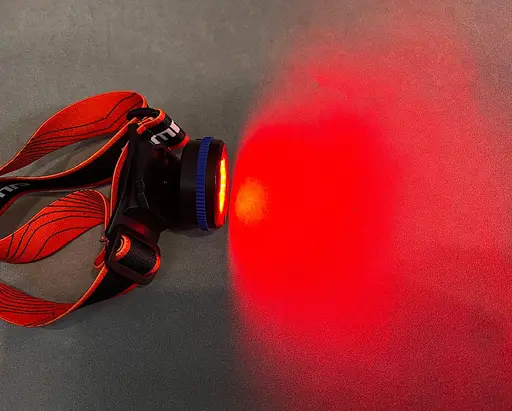 Акумуляторний налобний ліхтар на голову X-Balog NF-856 з червоним світлом для нічної рибалки - фото 2