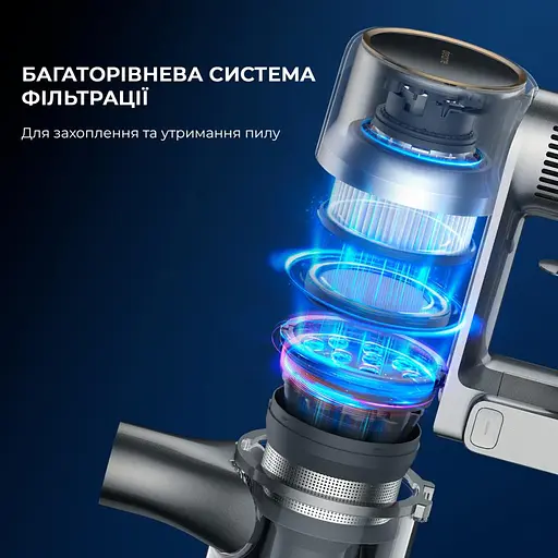 Вертикальний+ручний пилосос 2 в 1 Dreame Cordless Vacuum Cleaner R20 (VTV97A) - фото 10