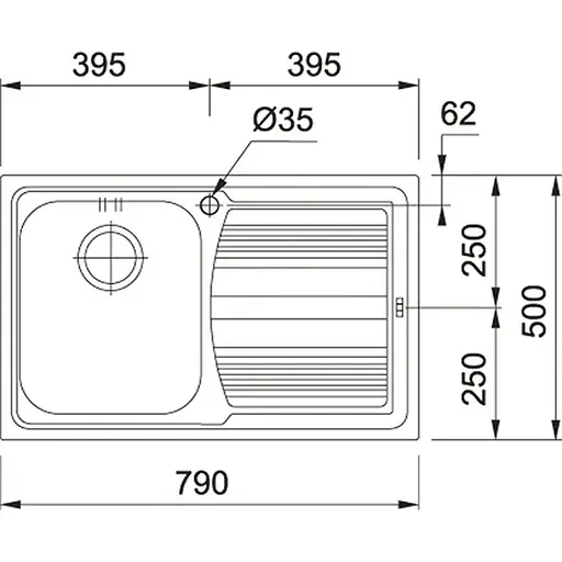Кухонна мийка Franke Logica line LLX 611-79 - фото 3