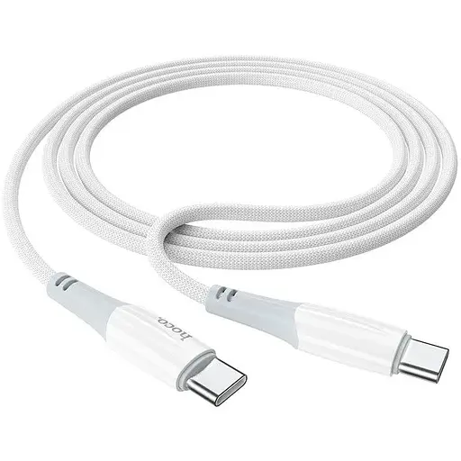 Кабель Hoco X70 Ferry 60W charging data cable Type-C to Type-C Білий