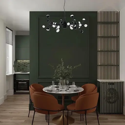 Светильник-молекула в черном цвете со встроенными светодиодами Line.F Количество ламп 36 - фото 4