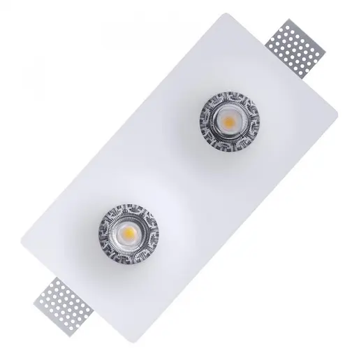 Світильник точковий врізний гіпсовий KLOODI KD-GIPS SQ120x240 H45 - фото 2