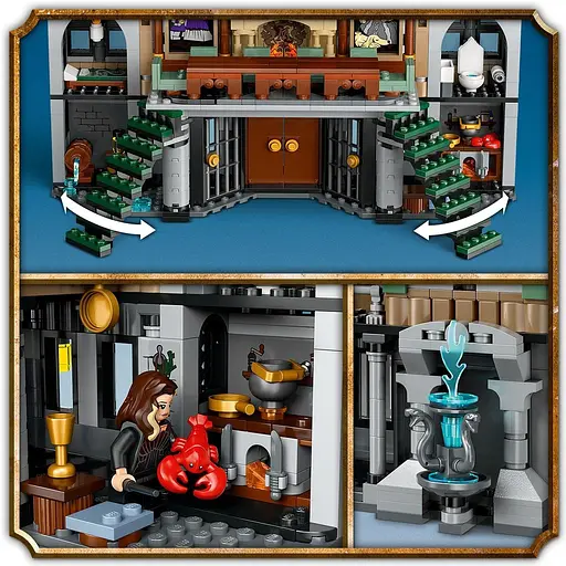 Уценка. Конструктор LEGO Harry Potter Имение семьи Малфой 1601 деталь (76453) - фото 4