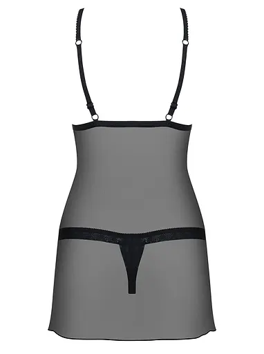 Комплект білизни Obsessive 865-CHE-1 L/XL чорний - фото 6