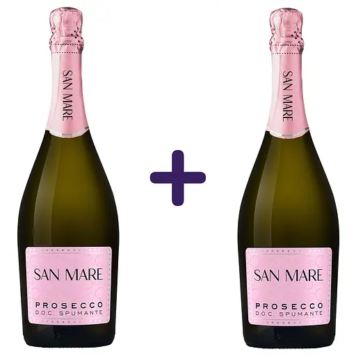 Вино ігристе San Mare Prosecco DOC Spumante екстрасухе біле 0.75 л х 2 шт.