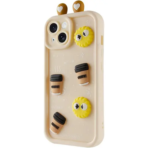 Чохол Epik TPU Toys Case with Ears для Apple iPhone 15, 6.1 Sand