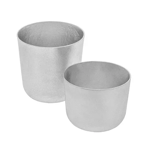 Набір з 2 форм для випікання пасок, хліба та кексів з литого алюмінію 0.5 та 0.35 л, Полімет Сірий 85590 - фото 1