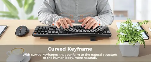 Беспроводная клавиатура с мышкой MEETION DirectorA 2.4G+Bluetooth черная - фото 10