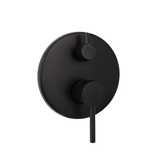 Душова система універсальна Qtap Scorpio прихованого монтажу на два споживача QTSCO113BLM45897 Black matt, Чорний матовий - фото 3