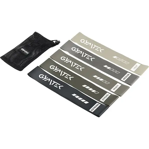 Набор резинок для фитнеса Gymtek 0,5-30кг серый - фото 8