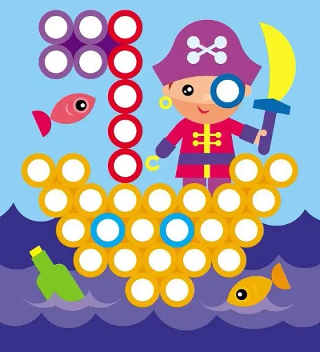 Мозаїка з наліпок. Кружечки - фото 3