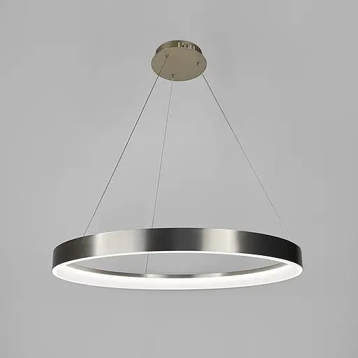 Сучасна кільцева люстра в сатиновому каркасі Ø 80 см | Арт. MJ262-800 Carmine | Line F - фото 4