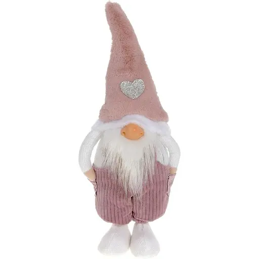 Игрушка мягкая BonaDi Гном с сердечком на колпаке 16х11х40 см (000265358)